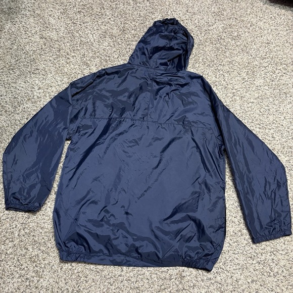 Vintage Old Navy Sport Windbreaker Anorak Pullover Jacket Navy Mens L/XL 90s - Picture 4 of 12